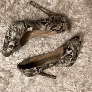 snake skin heels